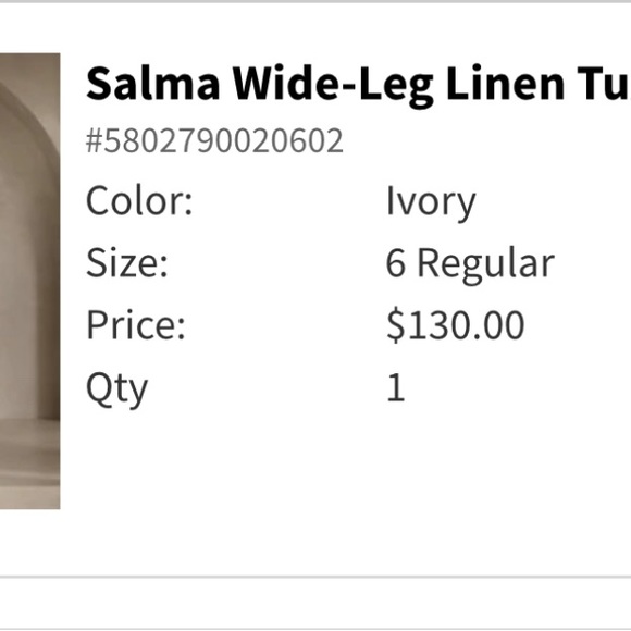 Banana Republic Salma Wide Leg Linen Pants - Picture 8 of 8